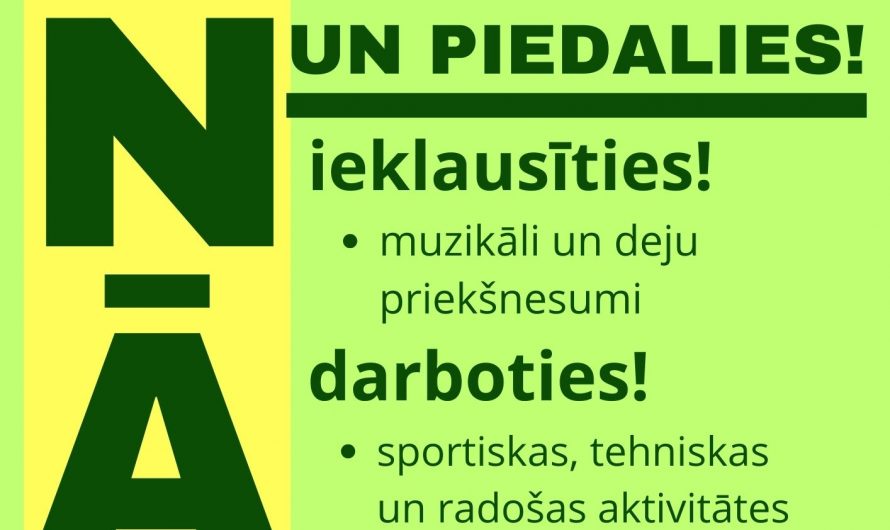 Interešu izglītības publicitātes pasākums “Nāc un piedalies!”