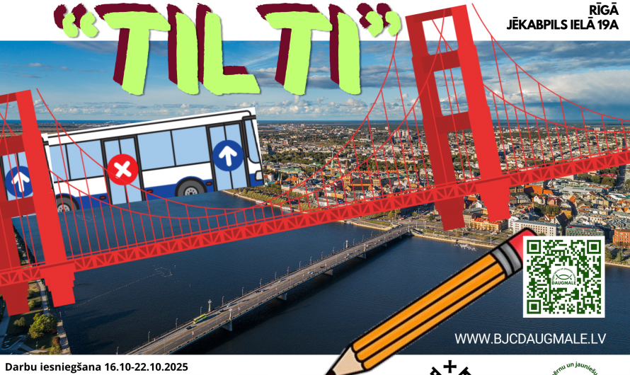 Informācija par STEAM jomas konkursu – Rīgas atklāto bērnu un jauniešu tiltu konstruēšanas konkursu – izstādi “Tilti”