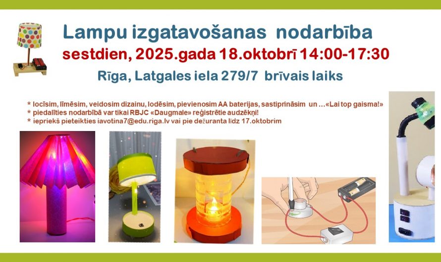 Lampu  izgatavošanas  nodarbība