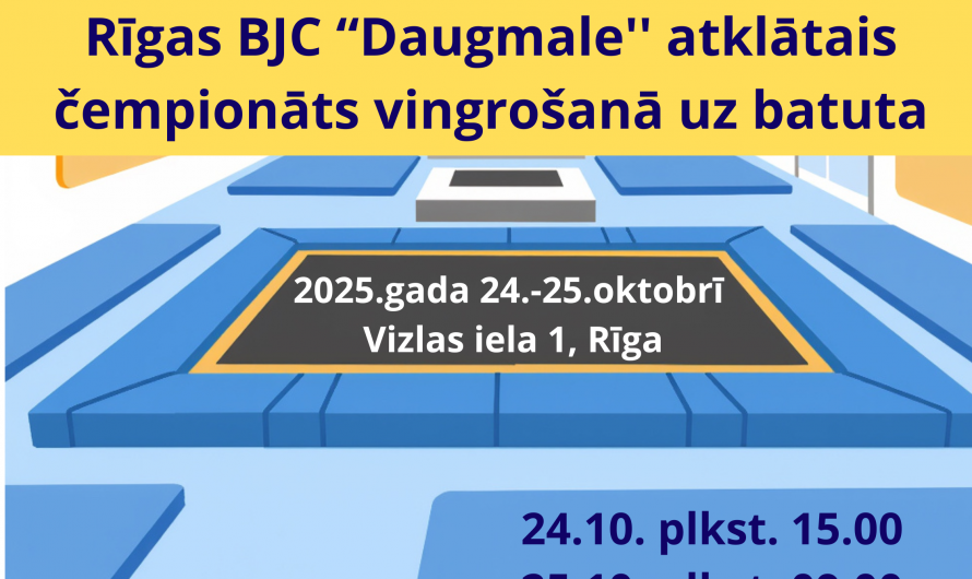 Rīgas BJC “Daugmales” atklātais čempionāts vingrošanā uz batuta