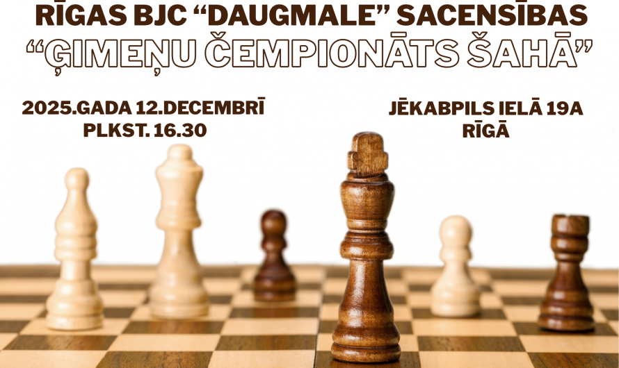 Rīgas BJC “Daugmale” sacensības “Ģimeņu čempionāts šahā”