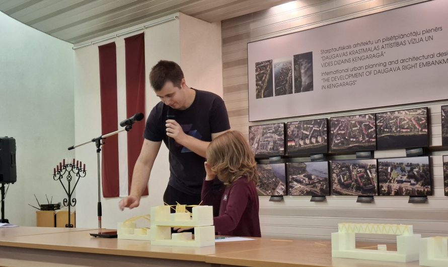 Rīgā aizvadīts atklātais bērnu un jauniešu tiltu konstruēšanas konkurss–izstāde “Tilti”