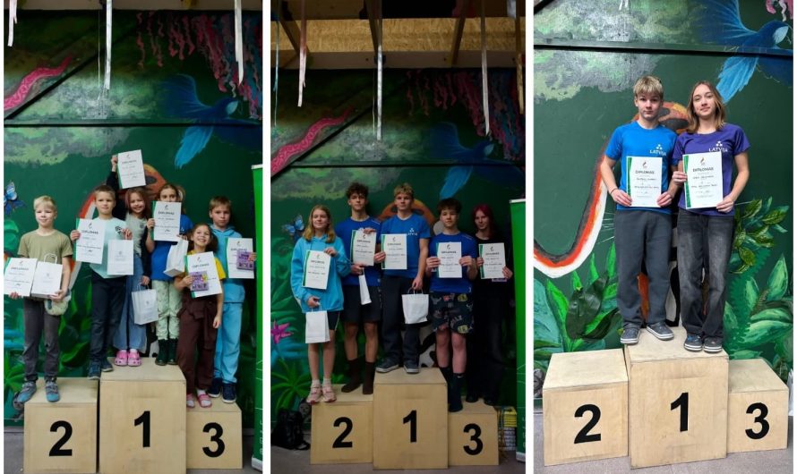 Sešas zelta un viena sudraba medaļa sporta kāpējiem!