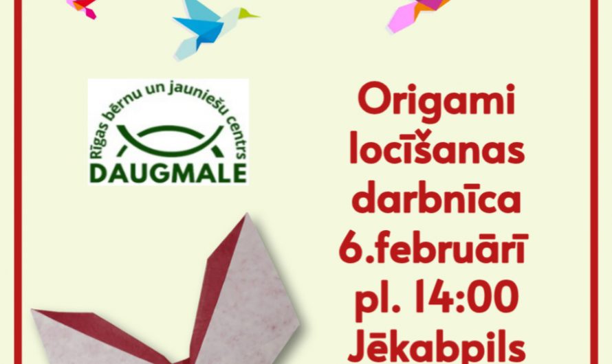 Origami locīšanas darbnīca