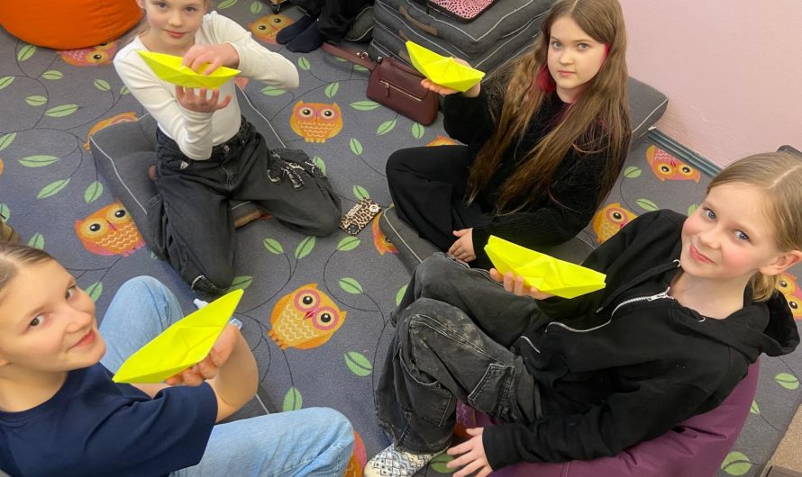 Origami locīšanas darbnīcas pēcpusdiena