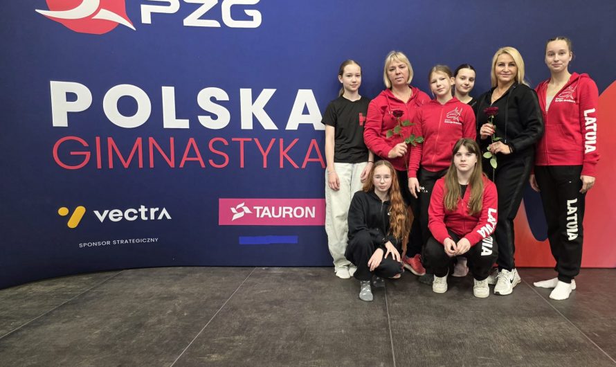 Medaļas mūsu sportistēm Krakovas sacensībās lēcienos uz batuta