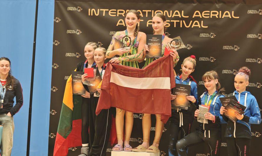 RBJC “Daugmale” Akrobātikas studija “Melanž” spoži startē AERIAL DREAM FESTIVAL Igaunijā