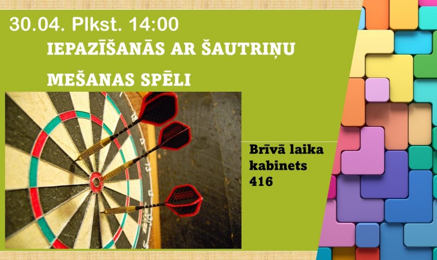 Iepazīšanās ar šautriņu mešanas spēli