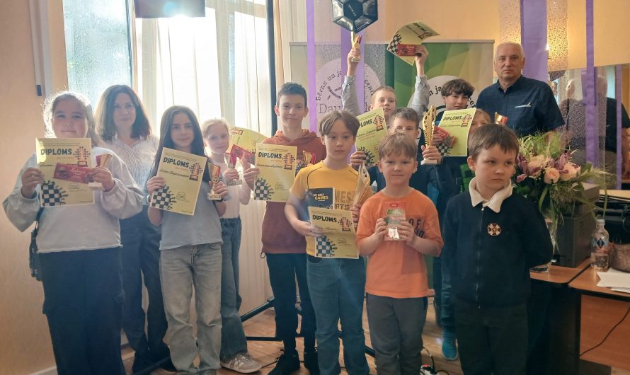 RBJC “Daugmale” 2025./2026.mācību gada noslēguma šaha turnīrs