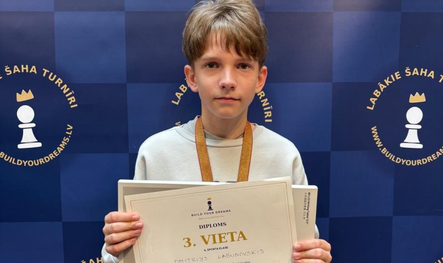 RBJC “Daugmale” šaha pulciņa audzēkņi veiksmīgi piedalījās klasifikācijās turnīros “Build Your Dreams”