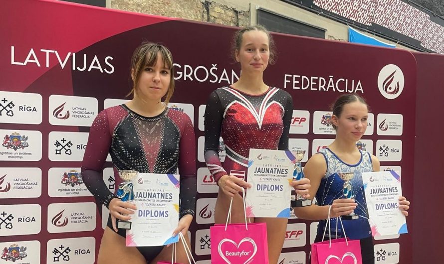 Veiksmīgs jaunās sporta sezonas sākums sportistiem lēcienos uz batuta